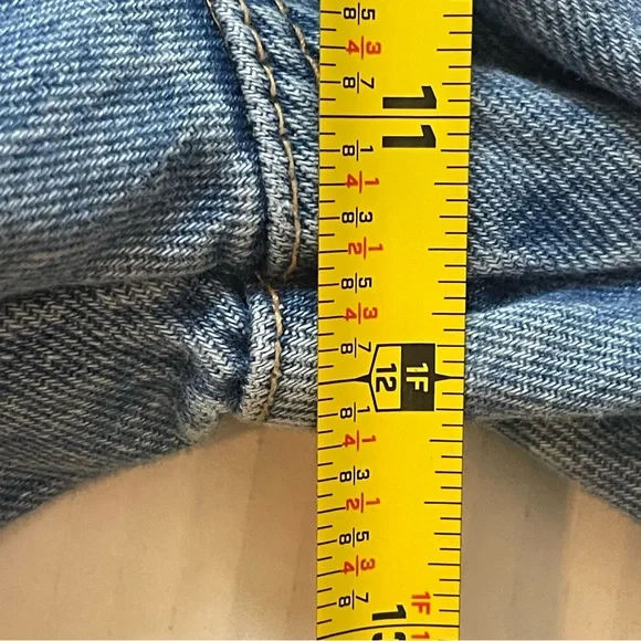 Zara Blue High Rise Cargo Jeans Size 4 - Picture 9 of 10